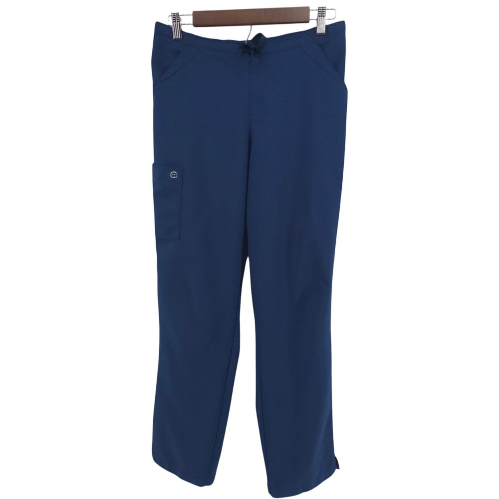 WonderWink Scrub Pants Size Medium‎ Cargo Drawstring Navy Blue